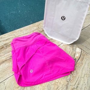 Lululemon Sonic Pink Speed it Up shorts (size 4)